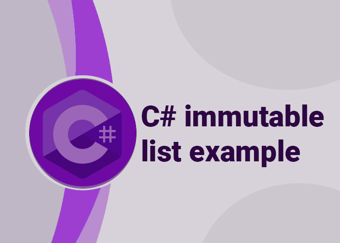 c# immutable list example